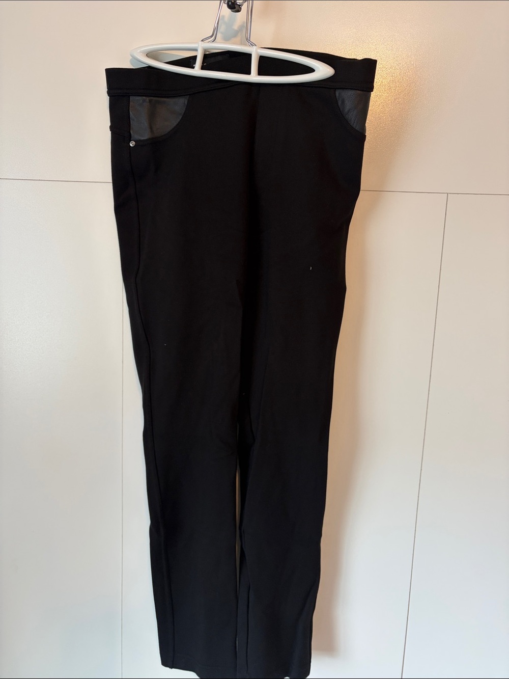 DKNY Black Men's Dress Pants with Contrast Pocket Trim